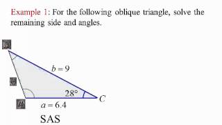 Precalculus with trigonometry Lecture 45: Law of Cosines