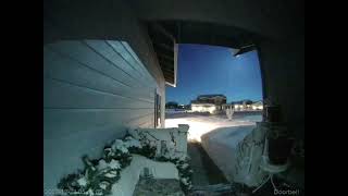 21 Dec 2022 Fireball meteor caught on doorbell camera in Palmer, Alaska.