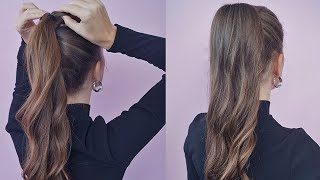 HIGH PONYTAIL TUTORIAL. WAY FOR THIN HAIR