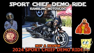 2024 Indian Sport Chief DEMO Ride Motovlog