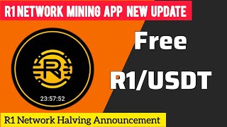 R1 Network Mining App| New Airdrop Mining App | 1day Old🎉🥳🥳 Join Now | Free R1 Airdrop Crypto Mining
