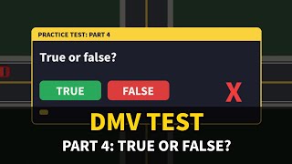 DMV Written Test Practice, Part 4: True or False California Driving Questions #dmvtest2026 