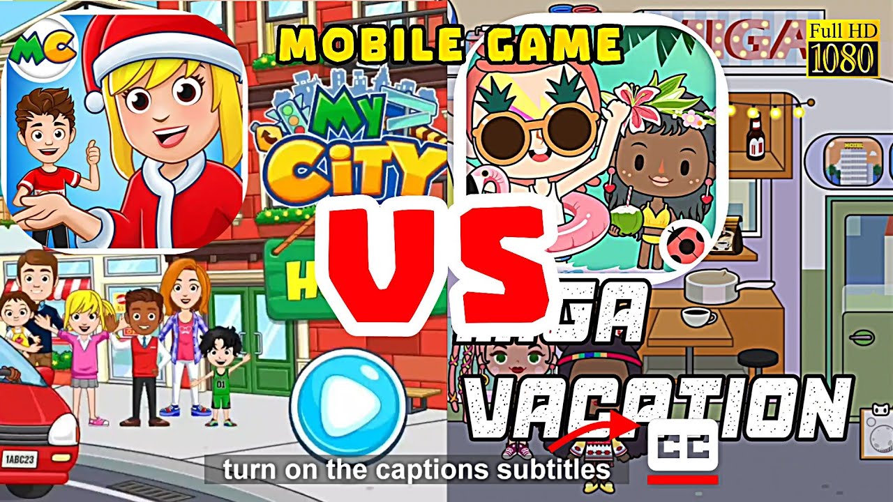 MY CITY HOME vs MIGA TOWN MY VACATION | Games Free