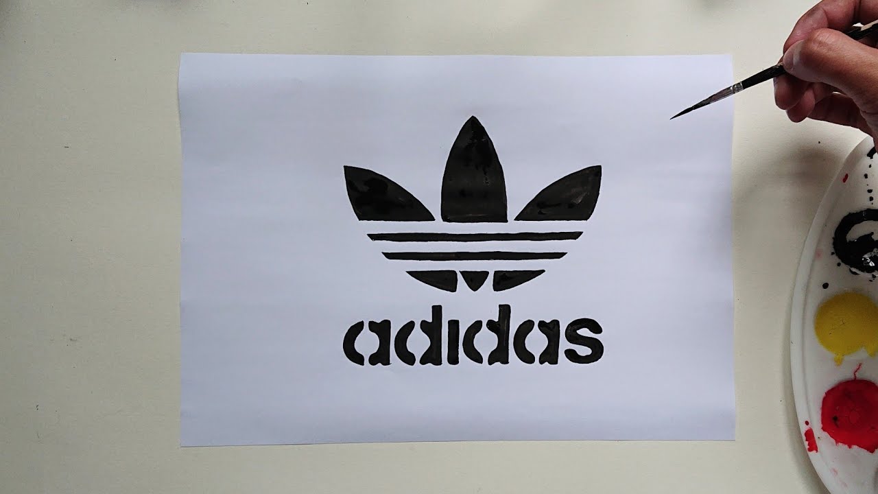 comment dessiner le logo adidas/Wie zeichnet man das adidas-Logo - YouTube