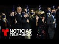 La colorida celebración tras el primer discurso de Joe Biden y Kamala Harris | Noticias Telemundo