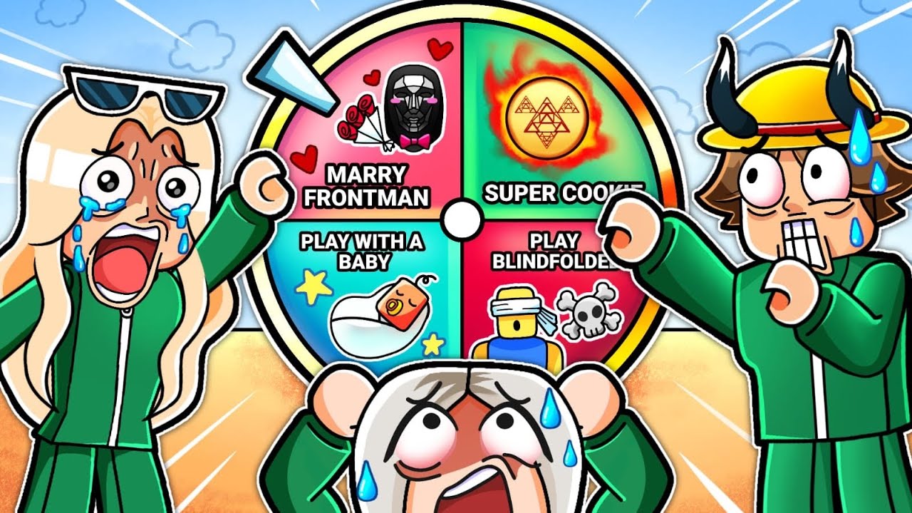 Squid Games but LOSER Spins WHEEL...💀💀 (Roblox Ink Game)