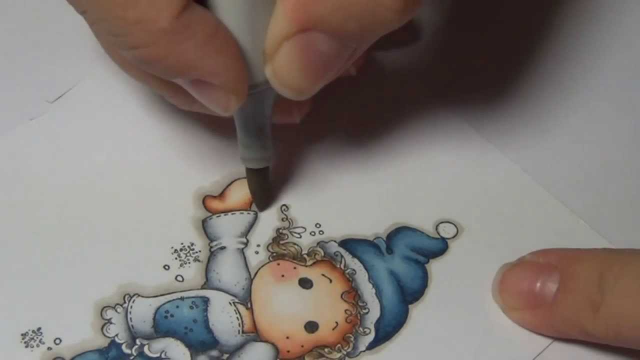 Coloring Video: A Joyful Tilda - YouTube