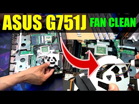 ASUS G751J Fan Clean up | How to Clean Fan on ASUS G751J ROG Republic of Gamers