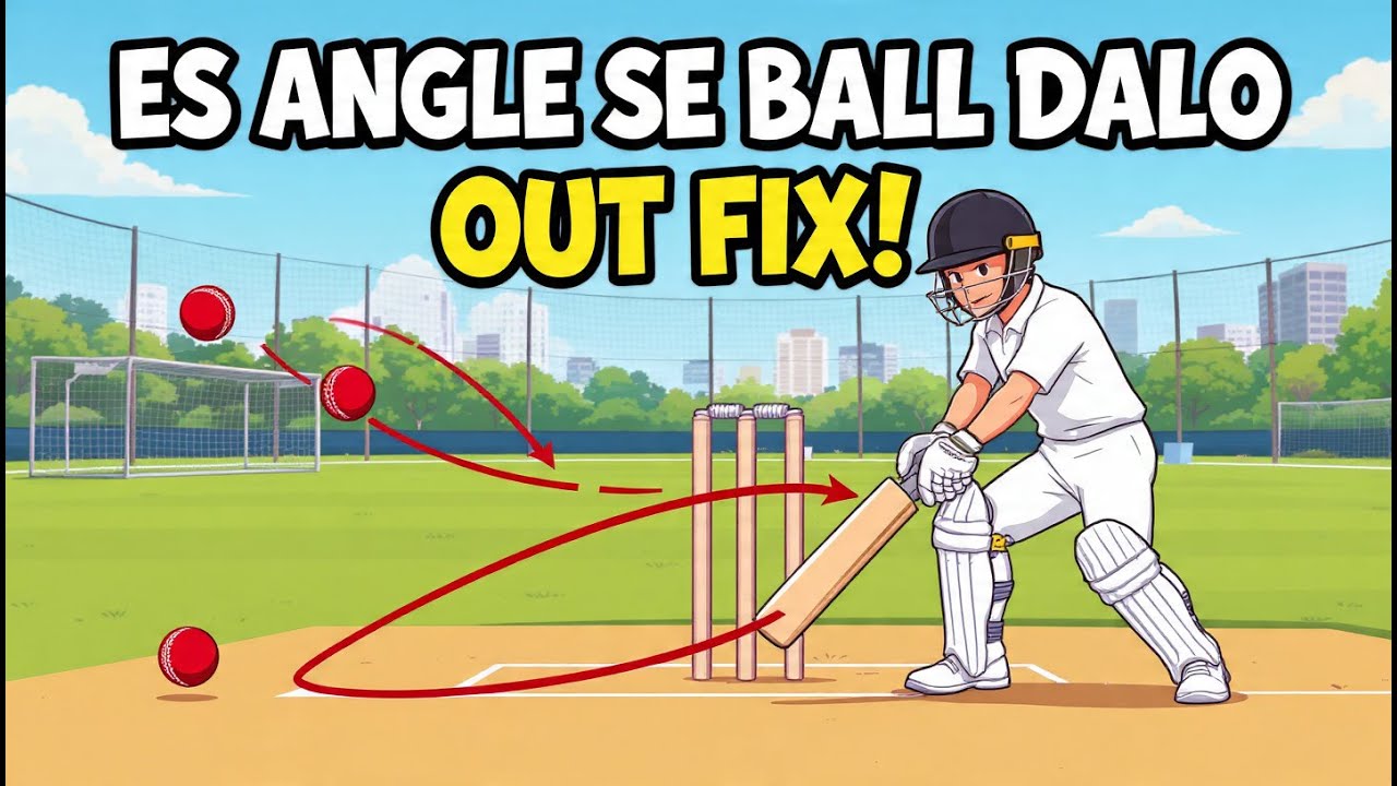 Is angle se ball daloge toh batsman out fix hai”