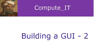 How to build GUIs for Text-Based Programs - lesson 2
