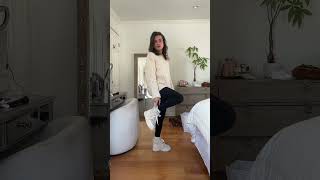 Chunky Sweater And Leggings Ice Skating Outfit