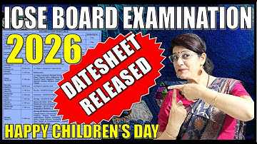 DATESHEET - ICSE BOARD EXAMS 2026 | CLASS 10 | TIMETABLE | CISCE 2025 CIRCULAR
