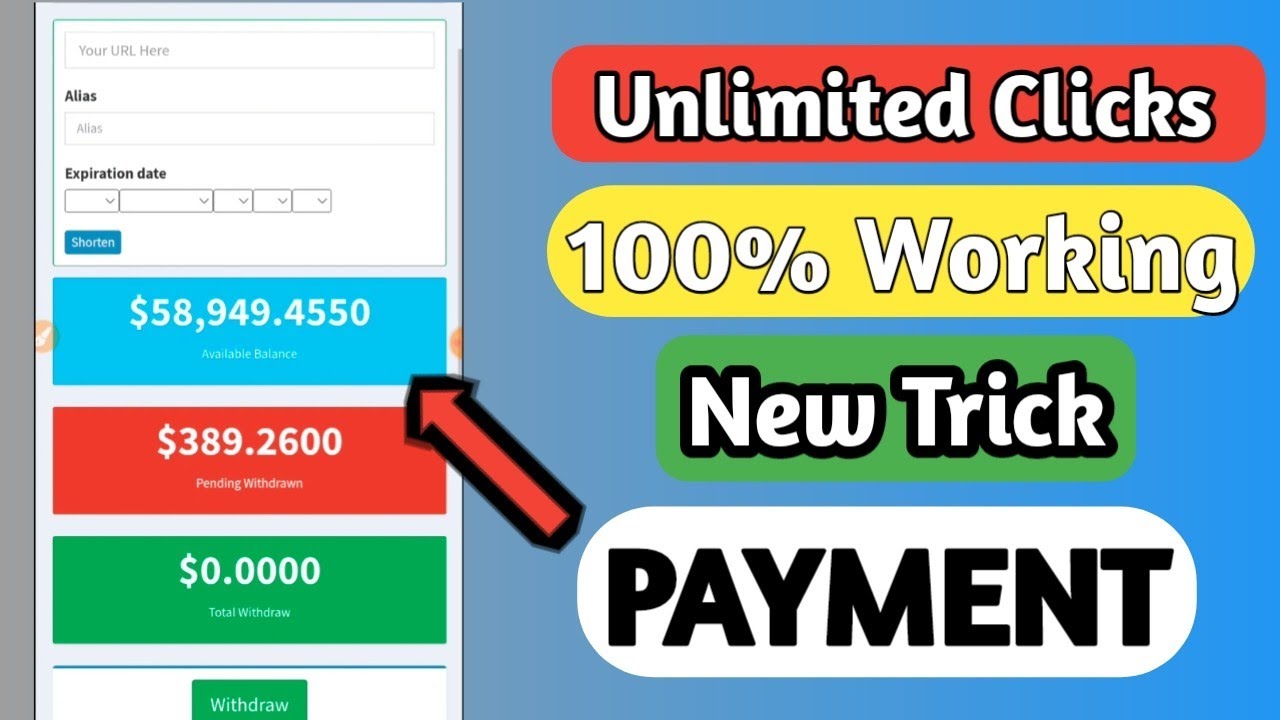 URL shortener unlimited trick must watch || URL Shortener Unlimited Trick BEST METHOD