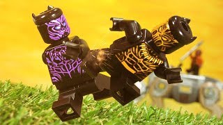 Black Panther VS Killmonger Final Battle Lego Stop Motion