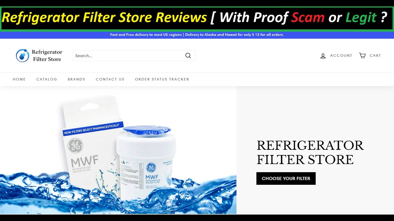 Refrigerator Filter Store Reviews [ With Proof Scam or Legit
