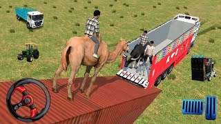 Truck 🔥 Par Camel and Horse Loading 😱 | Indian Vehicles Simulator #truck #games  screenshot 3
