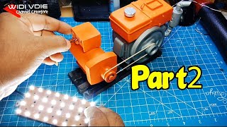Cara Membuat Miniatur Mesin Diesel Generator Dari Barang Bekas Part2