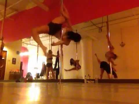 AJL Pole Combo FAST SPIN: leg switches - jade - allegra