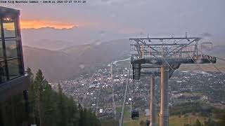 Teton Time Lapse of sunset viewed from Snow King Resort on July 27, 2026