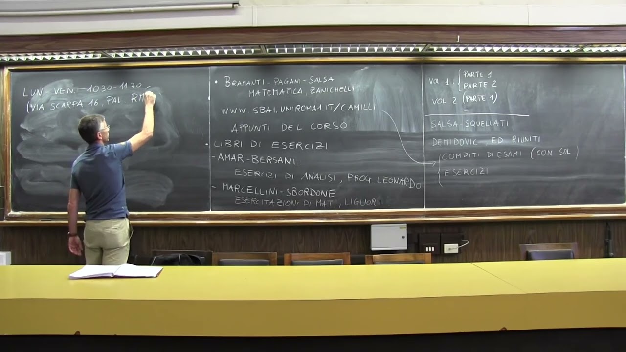 Lezioni – Puntata n. 9 – Fabio CAMILLI, Analisi Matematica 1