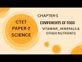 Class-6 Vitamins, Minerals & Other Nutrients