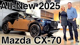 AllNew 2025 Mazda CX 70 first look // The large 5passenger midsize!