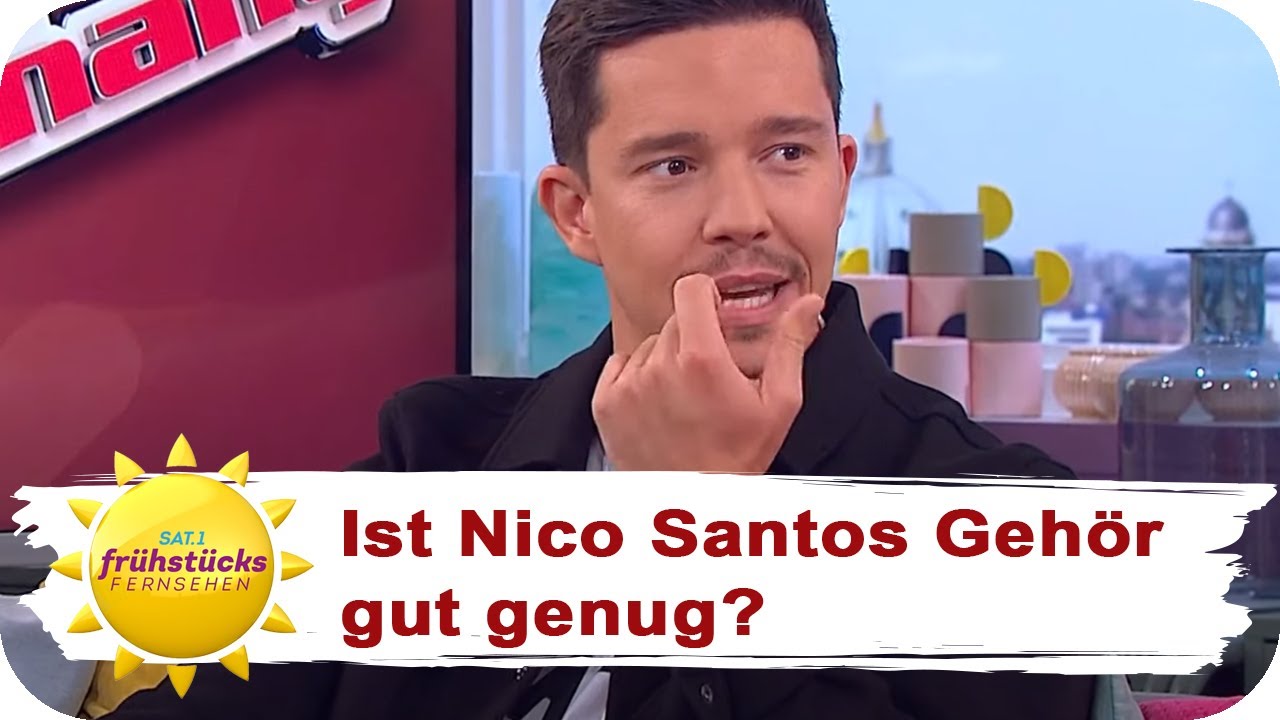 Hörtest mit Nico Santos - errät er die Sounds? | SAT.1 Frühstücksfernsehen