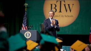 President Obama Gives Commencement Address at Booker T. Washington High School