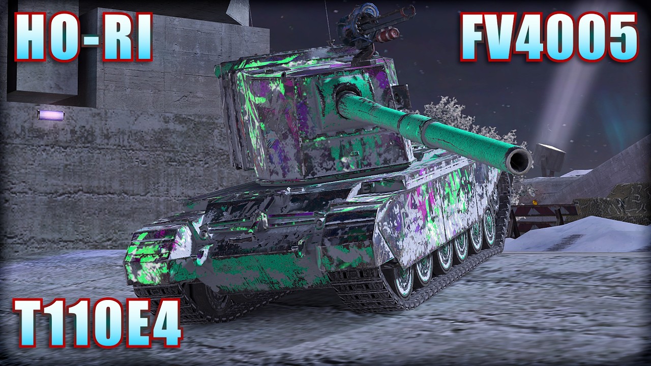 FV4005 ● HO-RI ● T110E4 | World of Tanks Blitz Replays