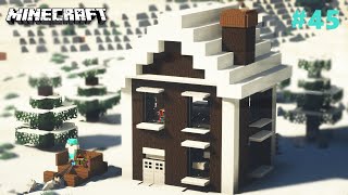 🎄MINECRAFT: 🎅How To Make A Easy Dark Oak Survival House🏡 [#45] TECH GAMING screenshot 5