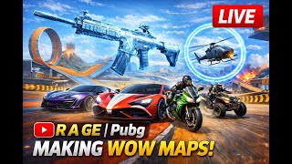 WOW MAPS CREATION LIVE 🔴 PUBG WOW Mode | Erangel Custom Map, Devices & Action Live!