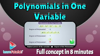 Class 9 Maths Polynomials - Polynomials in One Variable - LearnFatafat