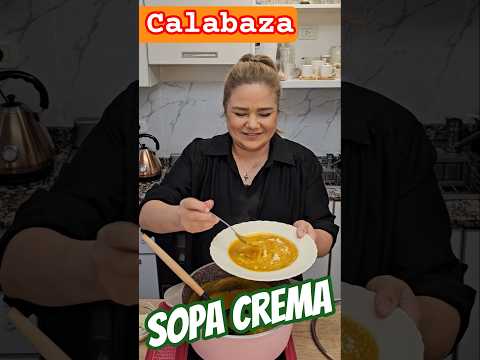 Sopa crema FÁCIL de calabaza o zapallo