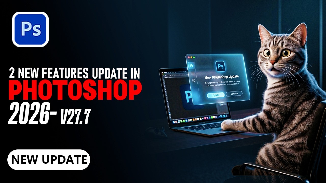 2 New Features Update in Photoshop Beta v27.7 2026 - YouTube