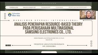 UAS MOI MJ701 - Analisis Penerapan Resource-Based Theory - Lanyca Putia Erda Nursagita