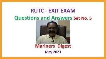 RUTC - EXIT EXAM - Questions and Answers Set No. 5