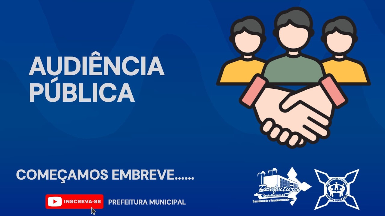 AUDIÊNCIA PÚBLICA AO VIVO - PREFEITURA MUNICIPAL