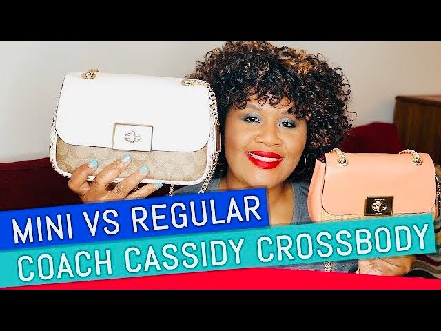 Coach Cassidy Crossbody Bag vs Coach MINI Cassidy Crossbody Bag - YouTube