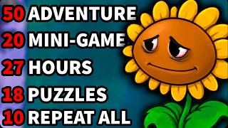 I Played 100% of Plants vs. Zombies... It Was Insane.
