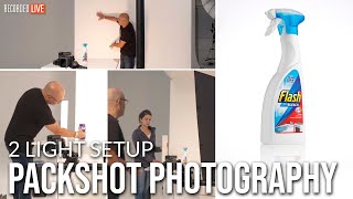 White Background Packshots with 2 Lights