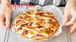 （生地から手作りの簡単アップルパイ）乳製品・卵不使用・ヴィーガンAn apple pie for vegans（English subbed）