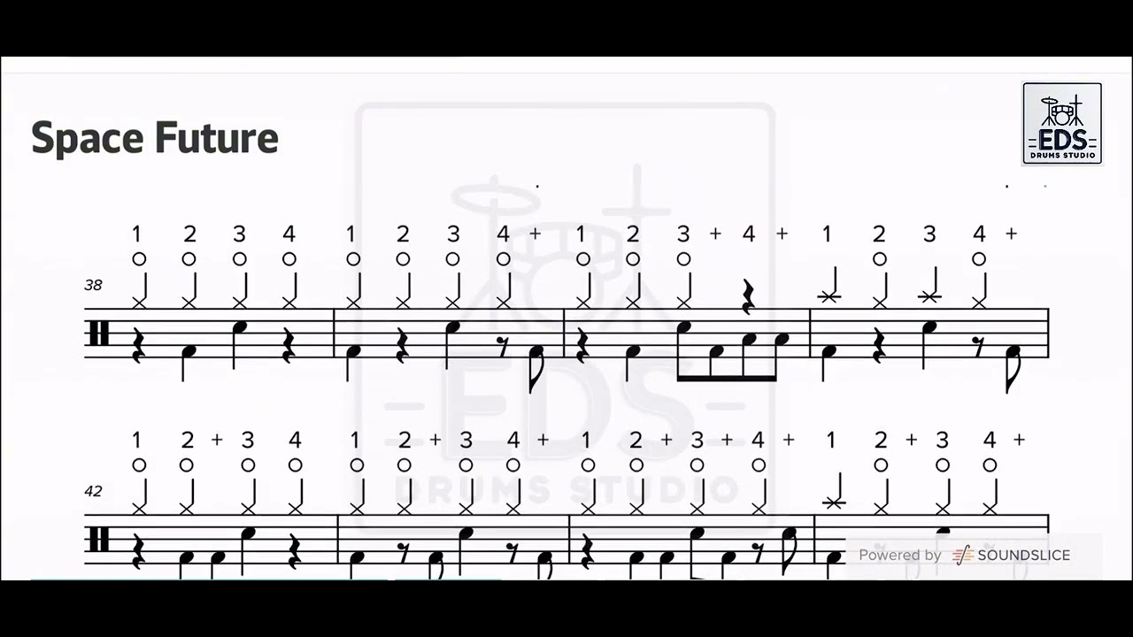 Space Future (Backing Track) Rockschool Drums Grade 6 (2018)