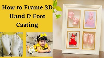 How to Frame 3D Cast of Hands/ Life Casting Frame/Diy 3D Hands & Feet Casting/DiyWithPranali