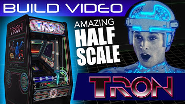 TRON arcade game build video at HALF SCALE