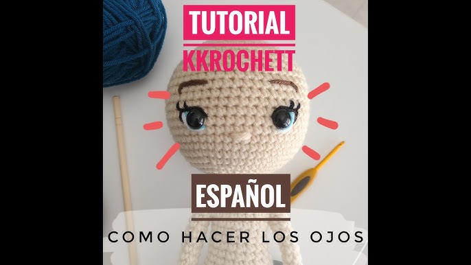 Como bordar la pupila de los ojos para tus muñecas amigurumis by Petus 