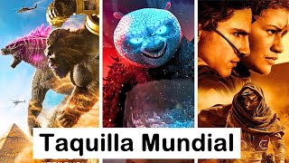 Godzilla x Kong roza los 200M con su Taquilla Debut, Dune Parte 2 es Top 173, Kung Fu Panda 4 +340M.