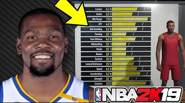 NBA 2K19 BEST PURE SHOT CREATOR BUILD( 6,10 KEVIN DURANT BUILD) NBA 2K19 OP SHOT CREATOR BUILD