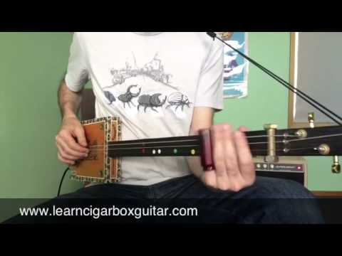 How to play Hoochie Coochie Man on a cigar box guitar