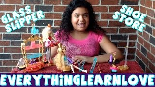 Ever After High Glass Slipper Shoe Store Unboxing And Review