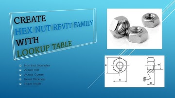Create Hex Nut Revit Family (Parametric)